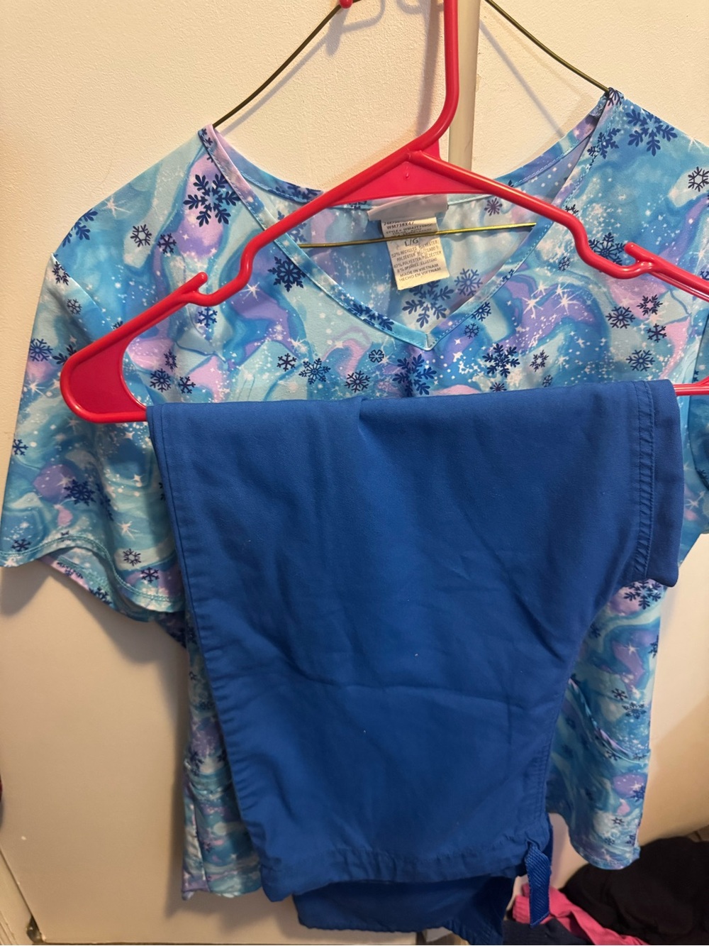Blue & Purple Swirl Snowflake Top
